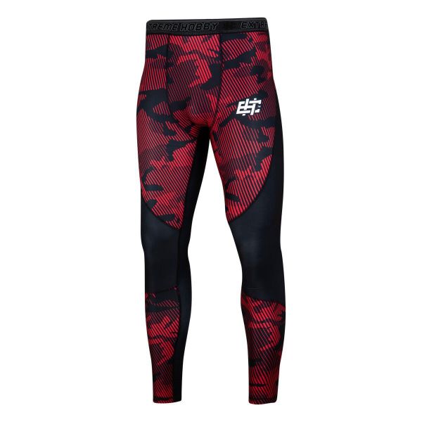 Legginsy sportowe męskie EXTREME HOBBY HAVOC. Czerwone bielizna termoaktywna męska EXTREME HOBBY, m, bez wzorów, z elastanu. Za 218.00 zł.