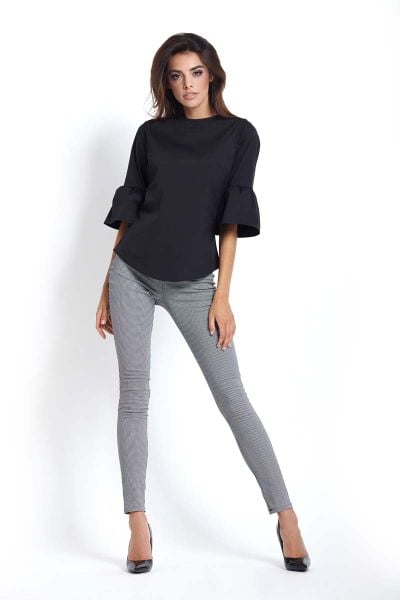 Dopasowane Legginsy w Pepitkę. Legginsy damskie Ivon, s, bez wzorów, z elastanu. Za 119.90 zł.