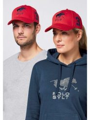 Polo Sylt Czapka w kolorze czerwonym rozmiar: onesize. Czerwone czapki męskie Polo Sylt, bez wzorów, z bawełny, sportowe. Za 56.93 zł.