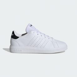 Buty Advantage Base 2.0. Białe buty sportowe na co dzień damskie Adidas, z gumy, bez zapięcia, do biegania. Za 199.00 zł.