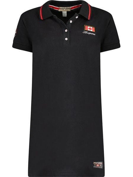 ANAPURNA Sukienka "Katchatana" w kolorze czarnym rozmiar: S. Czarne sukienki damskie ANAPURNA, na co dzień, s, z aplikacjami, z bawełny, bez kołnierzyka, bez ramiączek, mini, proste. Za 73.99 zł.