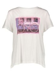 ONLY Carmakoma Koszulka w kolorze białym rozmiar: S-42/44. Białe bluzki damskie Only Carmakoma, s, bez wzorów, z bawełny, bez kołnierzyka, bez ramiączek. Za 62.03 zł.