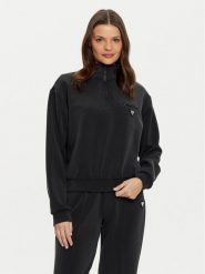 Guess Bluza V5RQ10 KCAY2 Czarny Regular Fit. Czarne bluzy bez kaptura damskie Guess, s. Za 229.99 zł.