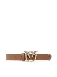 Pinko Pasek Damski Love Duble Belt H2 20221 PLT01 1H2114.Y7SP Brązowy. Brązowe paski damskie Pinko, bez wzorów, ze skóry. Za 799.99 zł.
