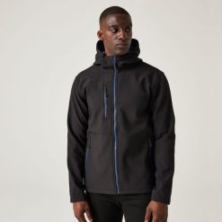 Softshell roboczy męski Nagate z kapturem. Brązowe kurtki softshell damskie Regatta, m, bez wzorów, z softshellu, z kapturem. Za 268.50 zł.