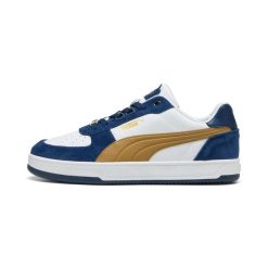Buty męskie trampki sportowe Puma CAVEN 2.0 LUX SD. Białe trampki i tenisówki męskie Puma, bez wzorów, z materiału, bez zapięcia. Za 278.00 zł.