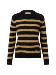 MOS MOSH Sweter z dzianiny z zawartością alpaki Kobiety czarny, S. Czarne swetry klasyczne damskie Mos Mosh, s, z dzianiny, bez kołnierzyka. Za 329.95 zł.