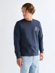 MESKA BLUZA WRANGLER EMBROIDERY CREW NAVY 112378019. Niebieskie bluzy bez kaptura męskie Wrangler, s. Za 119.99 zł.