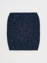 Komin z wełną - niebieski. Niebieskie szaliki dziecięce Reserved, z dzianiny, bez ramiączek. W wyprzedaży za 25.99 zł.