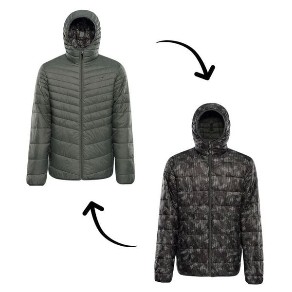 Kurtka męska ocieplana dwustronna Alpine Pro Erom. Zielone kurtki męskie Alpine Pro, m, bez wzorów, z puchu, sportowe, bez kaptura. W wyprzedaży za 499.00 zł.