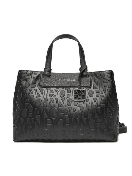Armani Exchange Torebka XW001222 AF15774 UC001 Czarny. Czarne torebki klasyczne damskie Armani Exchange, bez wzorów, ze skóry, bez dodatków. Za 539.99 zł.
