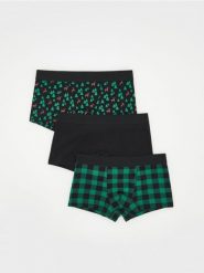 3 pack bokserek Classic - czarny. Czarne bokserki męskie Reserved, bez wzorów. Za 69.99 zł.