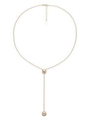 U.S. Polo Assn. Pozłacany naszyjnik z elementem ozdobnym - dł. 70 cm rozmiar: onesize. Żółte naszyjniki damskie U.S. Polo Assn., metalowe. Za 178.37 zł.