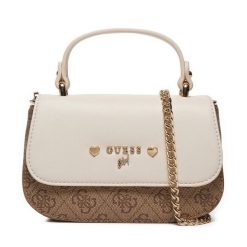 Torebka Guess. Brązowe torebki klasyczne damskie Guess, z aplikacjami, bez dodatków. Za 259.99 zł.