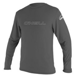 Koszulka do sportów wodnych ONEILL Basic Skins długi rękaw. Szare t-shirty damskie O'neill, xs, bez wzorów, bez kołnierzyka. Za 195.00 zł.