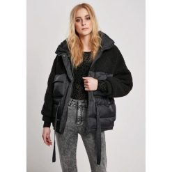 Kurtka damska Urban Classics sherpa mix puffer. Czarne kurtki damskie Urban Classics, l, bez wzorów, z materiału, bez kaptura. Za 349.35 zł.