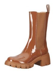 Steve Madden Skórzane sztyblety w kolorze jasnobrązowym rozmiar: 37. Brązowe botki damskie Steve Madden, sportowe, bez obcasa, bez zapięcia. Za 226.63 zł.