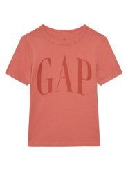 Gap T-Shirt 708411-02 Pomarańczowy Regular Fit. Brązowe t-shirty chłopięce GAP, bez wzorów, z bawełny, bez ramiączek. Za 49.99 zł.