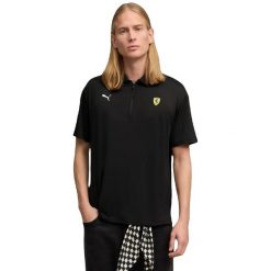 Męskie T-shirt Puma Ferrari Cloudspun Polo. Czerwone koszulki polo męskie Puma, m, bez wzorów, z materiału, bez ramiączek. Za 490.00 zł.
