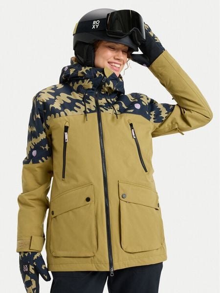Roxy Kurtka snowboardowa Stated ERJTJ03515 Beżowy Tailored Long Fit. Brązowe kurtki narciarskie i snowboardowe damskie Roxy, s, bez wzorów, z syntetyku, bez kaptura, narciarskie. Za 689.99 zł.