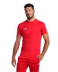 Koszulka sportowa Arena M T-Shirt Team Icons. Czerwone t-shirty męskie Arena, m, z aplikacjami, z bawełny, bez kołnierzyka. Za 149.49 zł.
