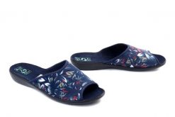 Adanex 29862 DIK2VV granatowy, klapki damskie. Niebieskie klapki damskie Adanex, bez wzorów, bez obcasa. Za 64.90 zł.
