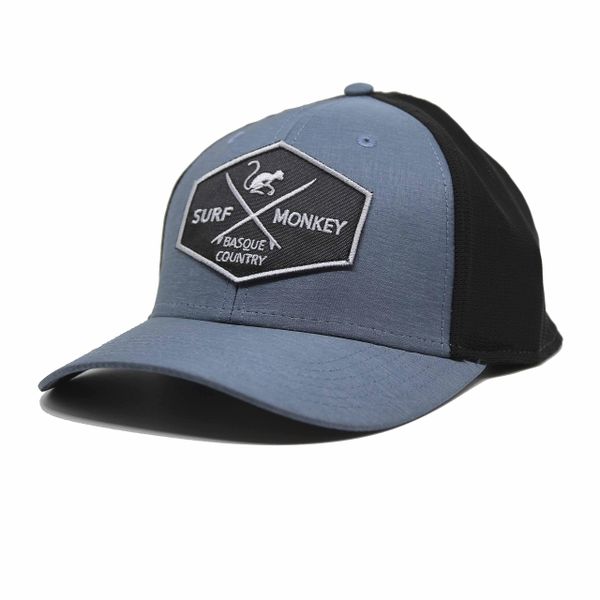 Czapka trucker górska i trekkingowa – Dry-Tech – wodoodporna (Turkusowy). Niebieskie czapki męskie SURF MONKEY, z aplikacjami, z elastanu. Za 179.95 zł.