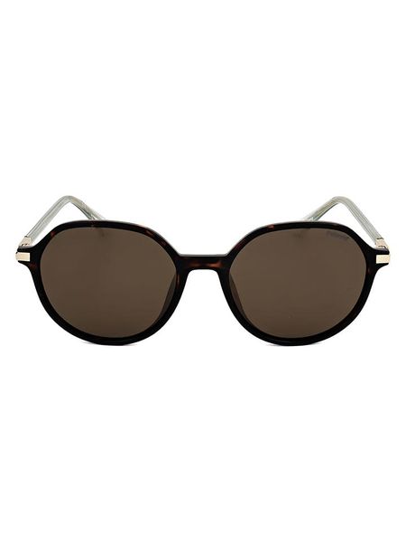 Polaroid Damskie okulary przeciwsłoneczne w kolorze brązowym rozmiar: 55. Brązowe okulary przeciwsłoneczne damskie Polaroid. Za 215.77 zł.