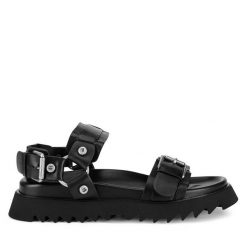 Sandały G-Star Raw. Czarne sandały damskie G-Star Raw, bez wzorów, bez obcasa, na płaskiej podeszwie. Za 379.99 zł.