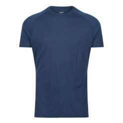 Koszulka merino męska Inov-8 Merino Short Sleeve T-Shirt. Niebieskie t-shirty męskie Inov-8, m, bez wzorów, bez kołnierzyka. Za 277.99 zł.