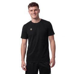 Męski T-shirt z krótkim rękawem Siroko Cotton Tee Black M. Czarne t-shirty męskie SIROKO, m, bez wzorów, z materiału, bez kołnierzyka. Za 150.00 zł.