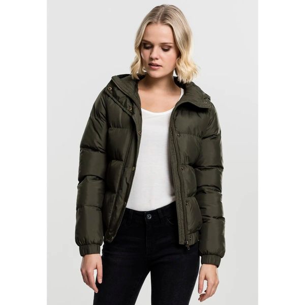 Parka dla kobiet Urban Classic hooded. Zielone parki damskie Urban Classics, na zimę, l, bez wzorów. Za 262.00 zł.