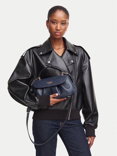 Guess Torebka Amorette HWBG78 98190 Granatowy. Niebieskie torebki klasyczne damskie Guess, z aplikacjami, ze skóry, bez dodatków. Za 489.99 zł.
