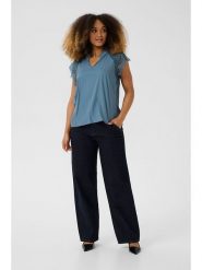 Cream Bluzka w kolorze błękitnym rozmiar: 40. Niebieskie bluzki damskie Cream, bez wzorów, z koronki, bez kołnierzyka, bez ramiączek. Za 86.99 zł.