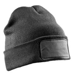 Czapka Zimowa Unisex Dla Dorosłych Z Ociepliną Do Nadruku. Czarne czapki męskie RESULT, na zimę, bez wzorów, sportowe. Za 48.99 zł.
