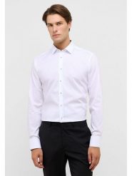 Eterna Koszula - Slim fit - w kolorze białym rozmiar: 43. Białe koszule męskie Eterna, bez wzorów, z bawełny, bez kołnierzyka, bez ramiączek. Za 126.15 zł.