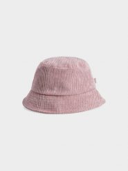 4F Kapelusz bucket hat sztruksowy damski S. Brązowe kapelusze damskie 4f, bez wzorów, ze sztruksu. W wyprzedaży za 9.99 zł.
