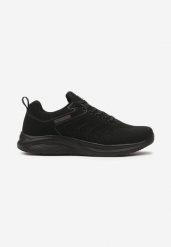 Czarne Płaskie Klasyczne Buty Sportowe ze Sznurowaniem Clarilla. Czarne buty sportowe na co dzień męskie Born2be, z jeansu, bez zapięcia. Za 109.99 zł.