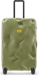 Walizka Stripe duża Olive. Zielone walizki Crash Baggage, bez wzorów, duże. Za 1,800.00 zł.