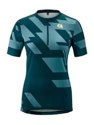 Gonso Koszulka kolarska "Basagno" w kolorze granatowo-błękitnym rozmiar: 38. Niebieskie topy sportowe damskie Gonso, bez wzorów, z materiału, bez ramiączek. Za 123.25 zł.