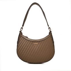 Torebka Guess. Brązowe torebki klasyczne damskie Guess, z aplikacjami, bez dodatków. Za 699.99 zł.