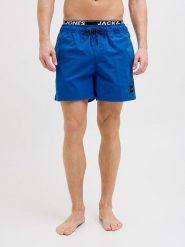 Jack & Jones Szorty kąpielowe "Maui" w kolorze niebieskim rozmiar: XXL. Niebieskie szorty sportowe męskie Jack & Jones, xxl, z materiału, outdoorowe. Za 66.00 zł.