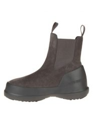 Moon Boot Skórzane botki "Luna Chelsea Suede" w kolorze brązowym rozmiar: 39. Brązowe botki damskie Moon Boot, bez obcasa, bez zapięcia. Za 506.32 zł.