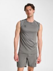 Tank top Hummel Pro. Szare topy sportowe damskie HUMMEL, m, bez wzorów, z materiału, bez ramiączek. Za 148.00 zł.
