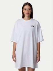 The North Face Sukienka codzienna Simple Dome NF0A87NF Biały Relaxed Fit. Białe sukienki damskie The North Face, na co dzień, m, bez wzorów, z bawełny, bez kołnierzyka, bez ramiączek, proste. Za 99.99 zł.