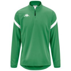 Bluza dresowa 1/2 zip Kappa Dolvole. Białe bluzy bez kaptura męskie Kappa, z dresówki. Za 207.50 zł.