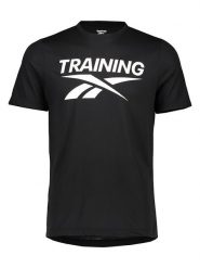Reebok Koszulka sportowa "Vector" w kolorze czarnym rozmiar: M. Czarne t-shirty sportowe męskie Reebok, m, z materiału, bez ramiączek, outdoorowe. Za 41.69 zł.