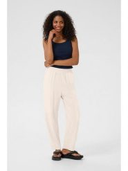 Kaffe Spodnie w kolorze kremowym rozmiar: 36. Brązowe spodnie materiałowe damskie Kaffe, bez wzorów, z materiału. Za 126.99 zł.