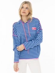 Zwillingsherz Bluza w kolorze niebieskim rozmiar: L/XL. Niebieskie bluzy z kapturem damskie Zwillingsherz, l. Za 159.95 zł.