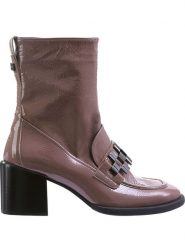 Högl Botki "Maggie" w kolorze jasnobrązowo-czarnym rozmiar: 36. Brązowe botki damskie HÖGL, eleganckie, bez obcasa, bez zapięcia. Za 250.35 zł.